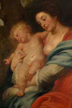 Peter Paul Rubens Hans ateljé, Den heliga familjen under äppelträdet.