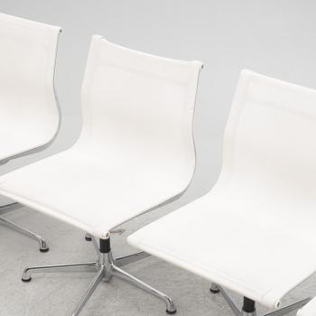 Charles & Ray Eames, four of model EA 108 chairs, ICF, 1980s.