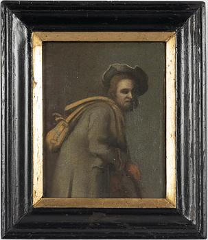 Unknown artist, 19th century, Man with a Backpack.