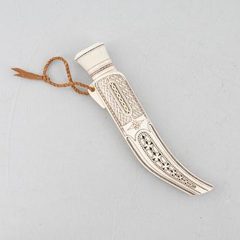Roland Lundberg, horn knife, Piteå.
