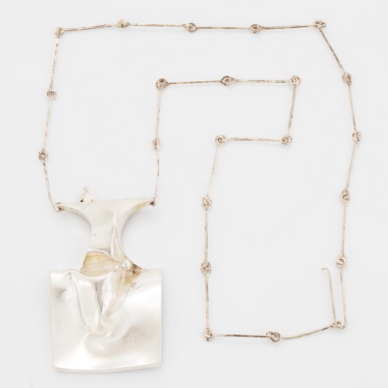 Björn Weckström, sterling silver necklace "Barbarella", Lapponia.