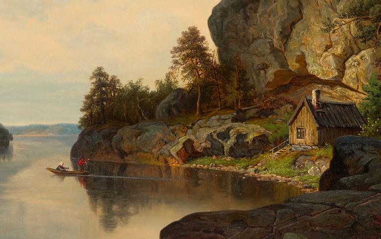 Augusta Borg, Fishing Trap at the Foot of the Rock.
