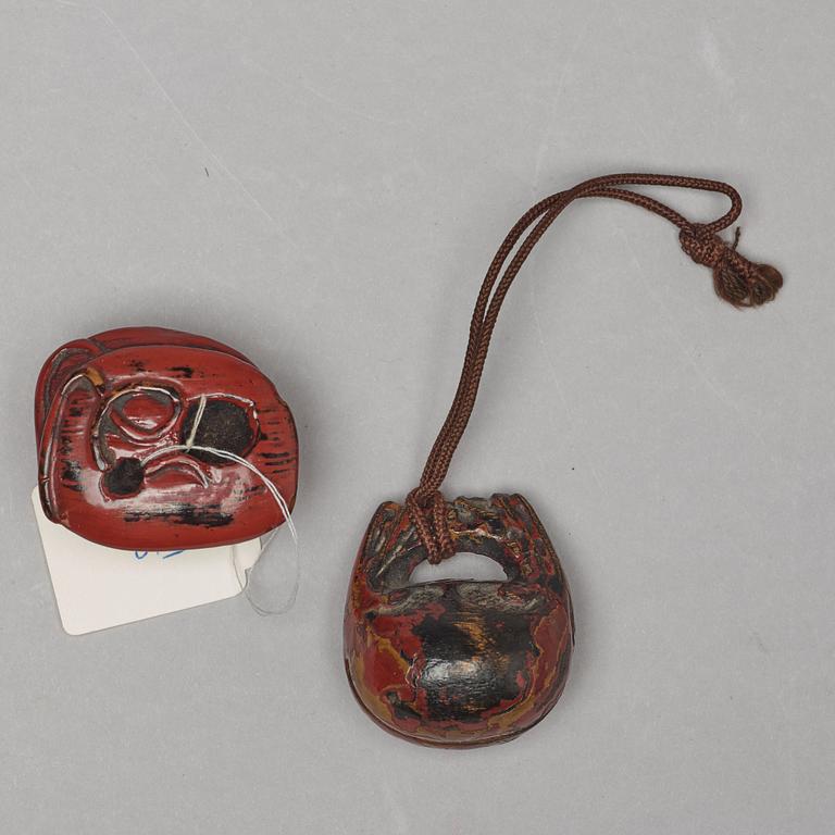 Two Japanese Netsukes, Meiji period (1868-1912).