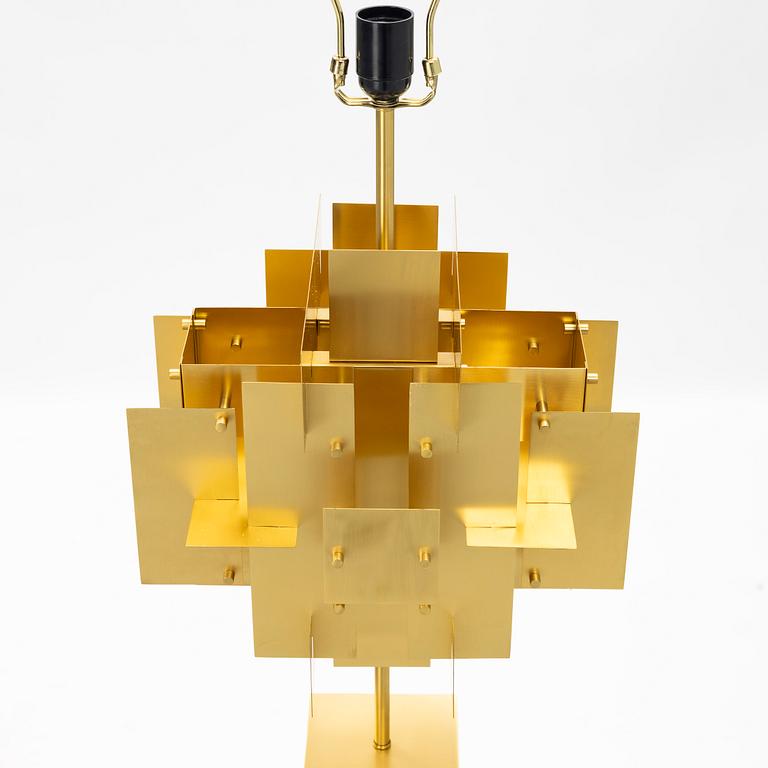 A 'Puzzle' brass table lamp, Jonathan Adler, England.