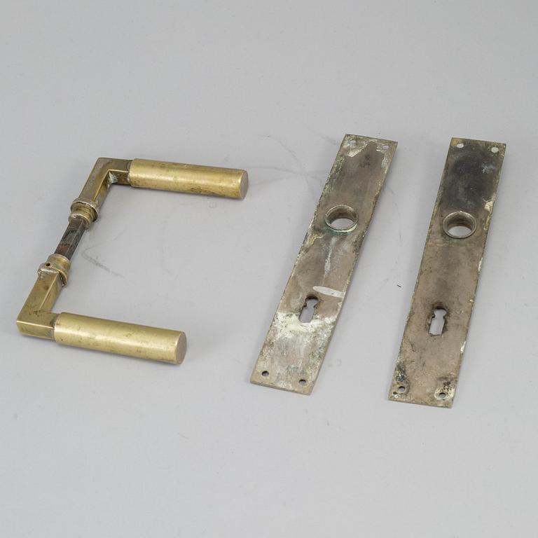 WALTER GROPIUS, a set of door handles for S.A. Loevy, Berlin, Germany 1920-30's.