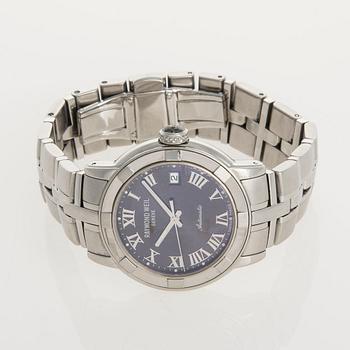 RANNEKELLO, miesten, Raymond Weil Parcifal, teräs, automaatti. Takuukortti, 2006.