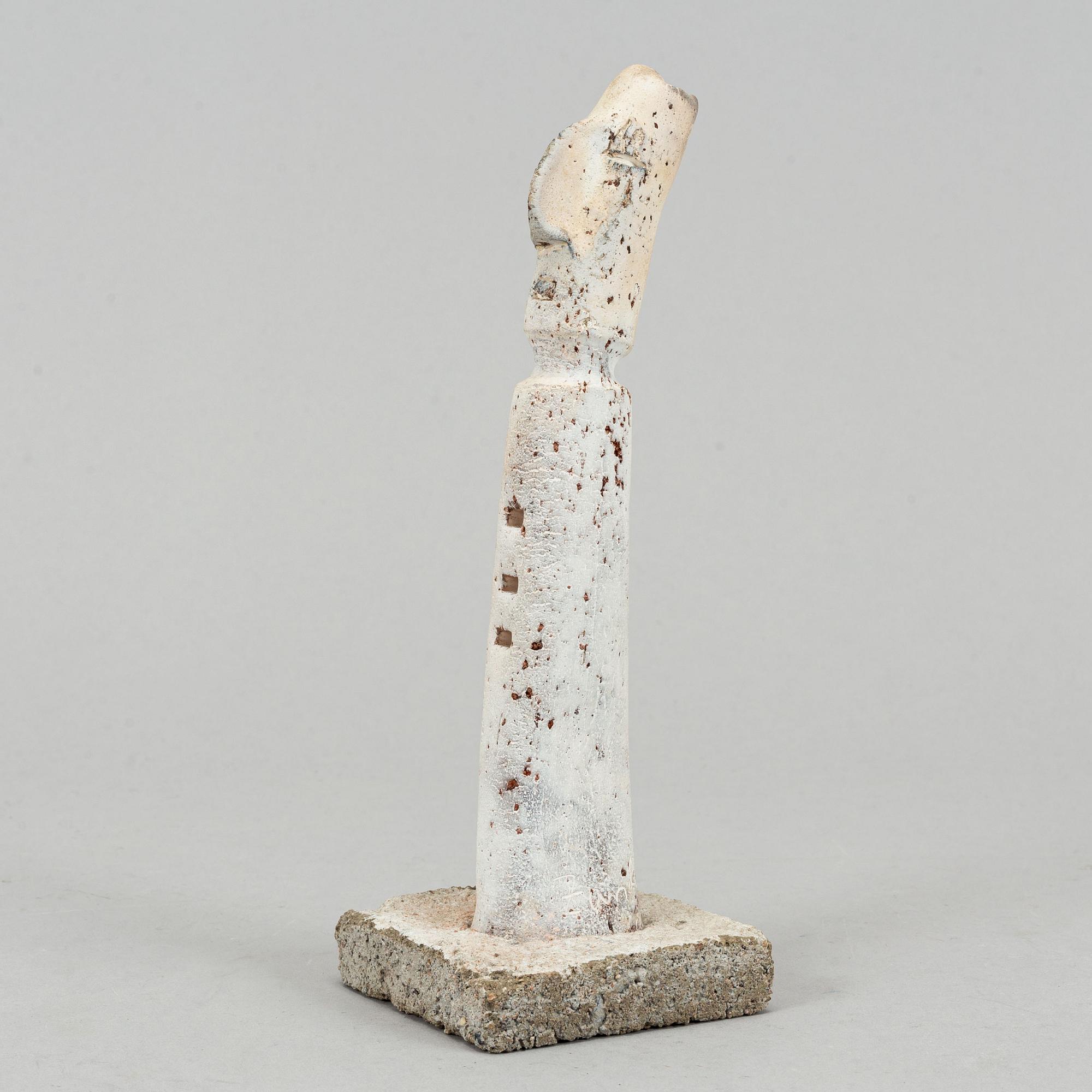 Nils Gunnar Zander, clay, sculpture, signed.