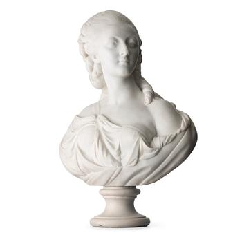 949. Augustin Pajou After, Portrait bust depicting Madame Du Barry (1743-1793).