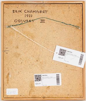 ERIK CHAMBERT, mixed media, signed and dated 1977 on reveres.