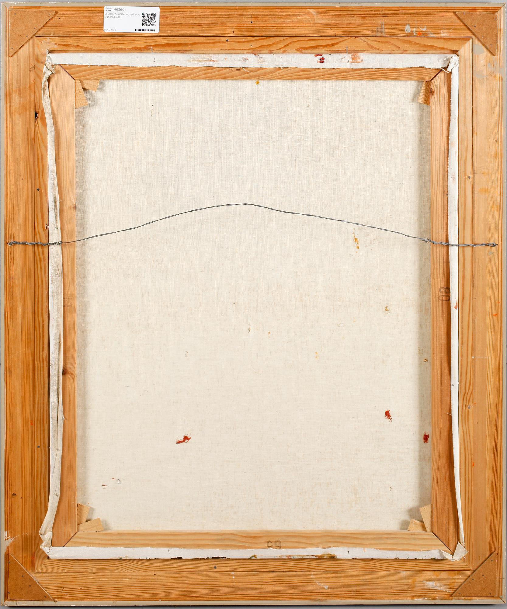 CHARLES ROKA, olja på duk, signerad.