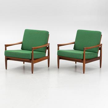 Erik Wørts, a pair of "Kolding" armchairs, IKEA, Sweden, 1960's.