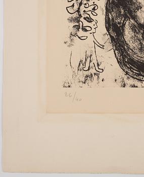 MARC CHAGALL, litografi, 1969, signerad med blyerts och numrerad 26/40.