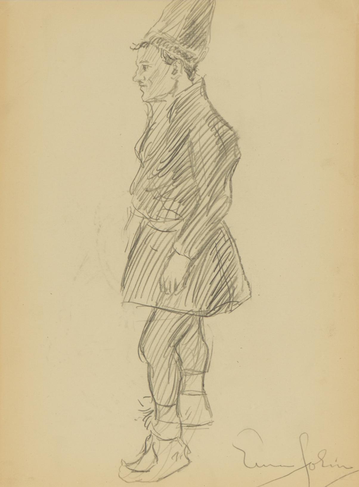 Einar Jolin, Stående same, Yngre gosse a tergo.