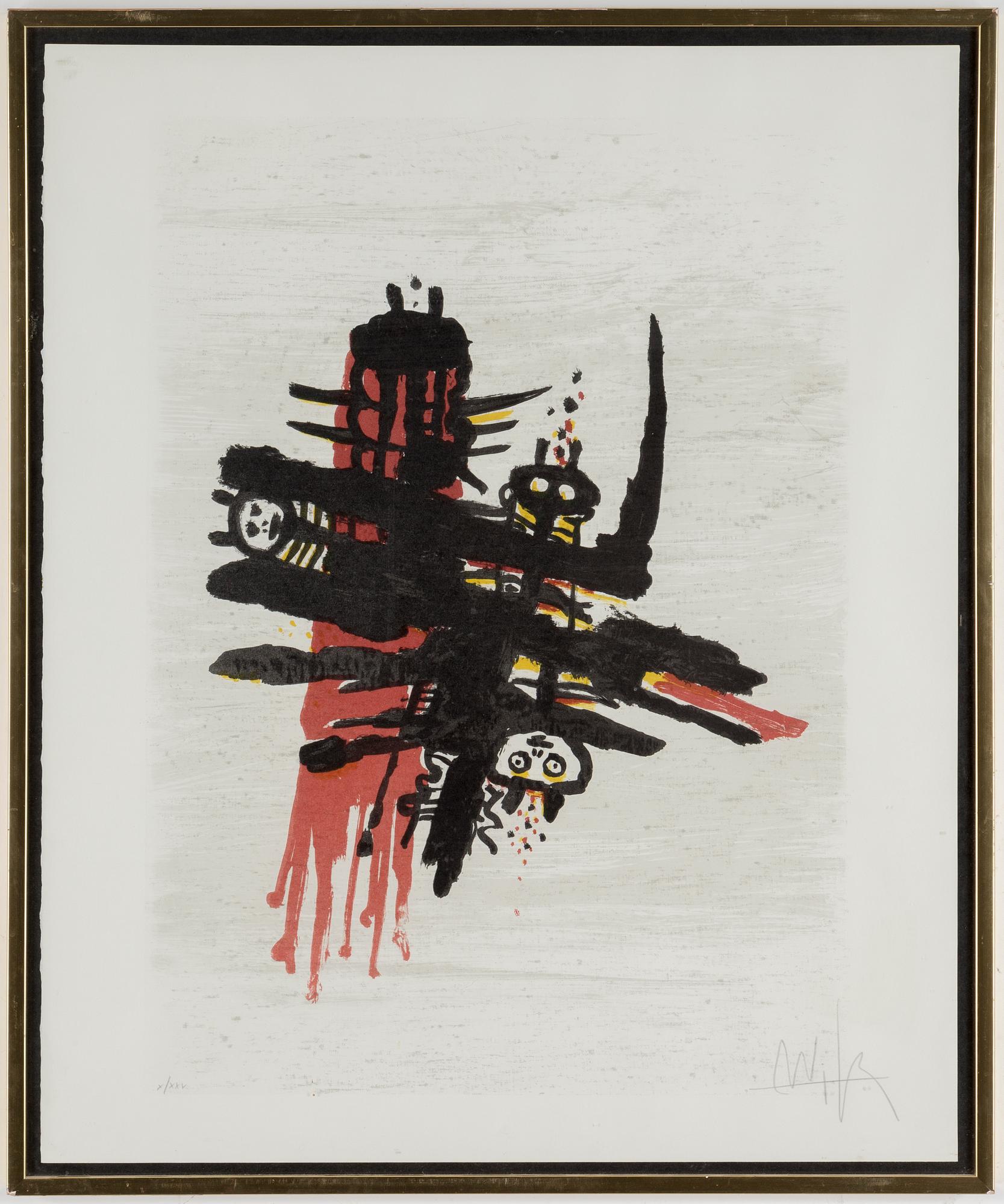 WIFREDO LAM, lithograph in colours, signed and numbered x/xxv.