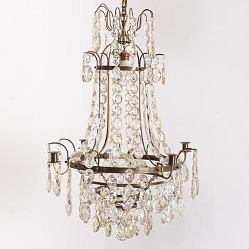 Chandelier, Gustavian style, early 20th century.