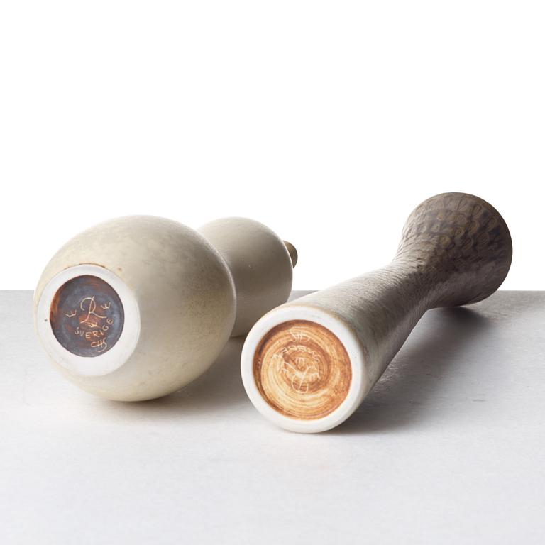 Carl-Harry Stålhane, vaser, 2 st, Rörstrand, 1950-tal.