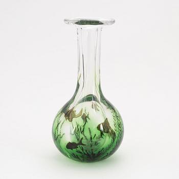 Edward Hald, a 'fish graal' glass vase, Orrefors.