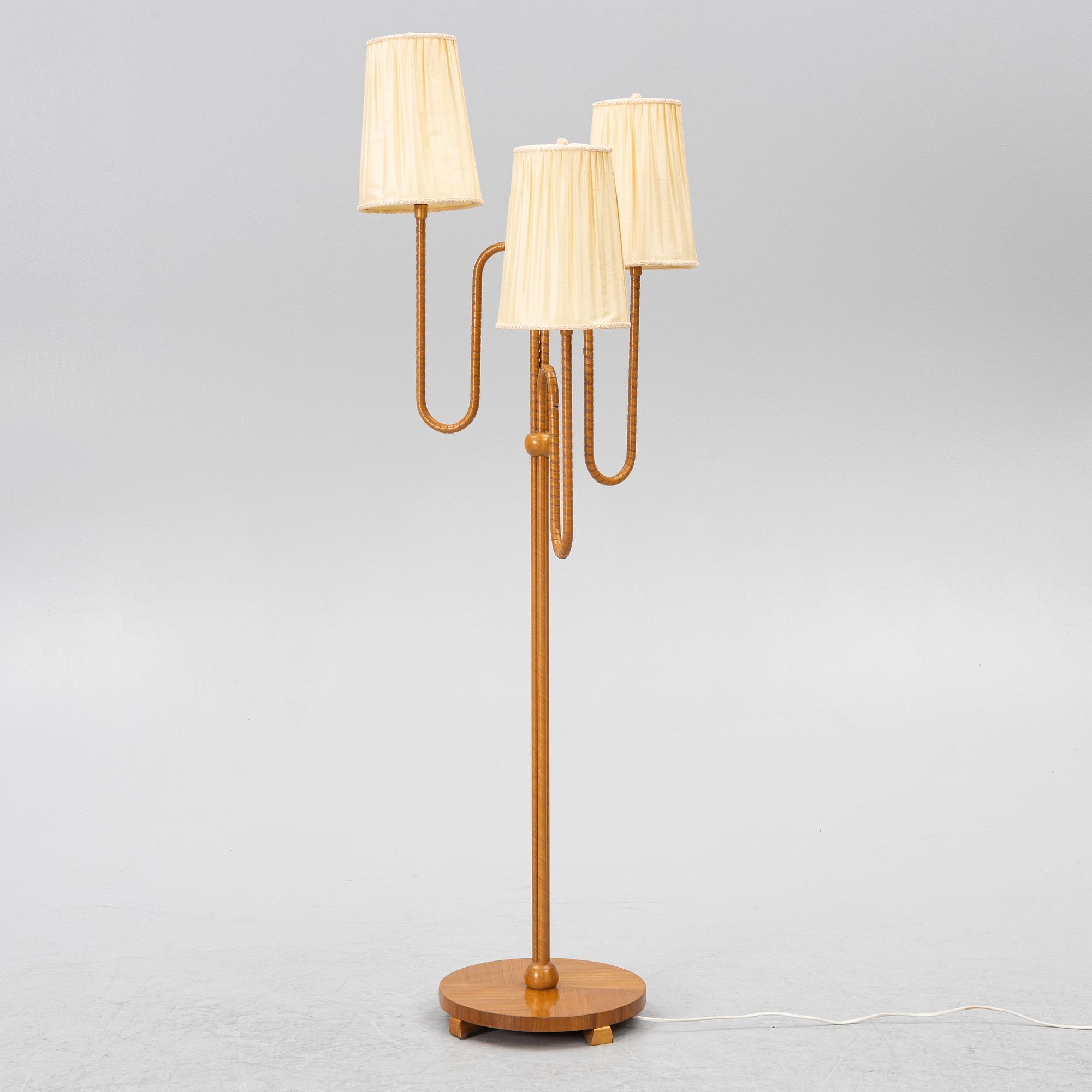 Floor lamp, Swedish Modern, 1940s.