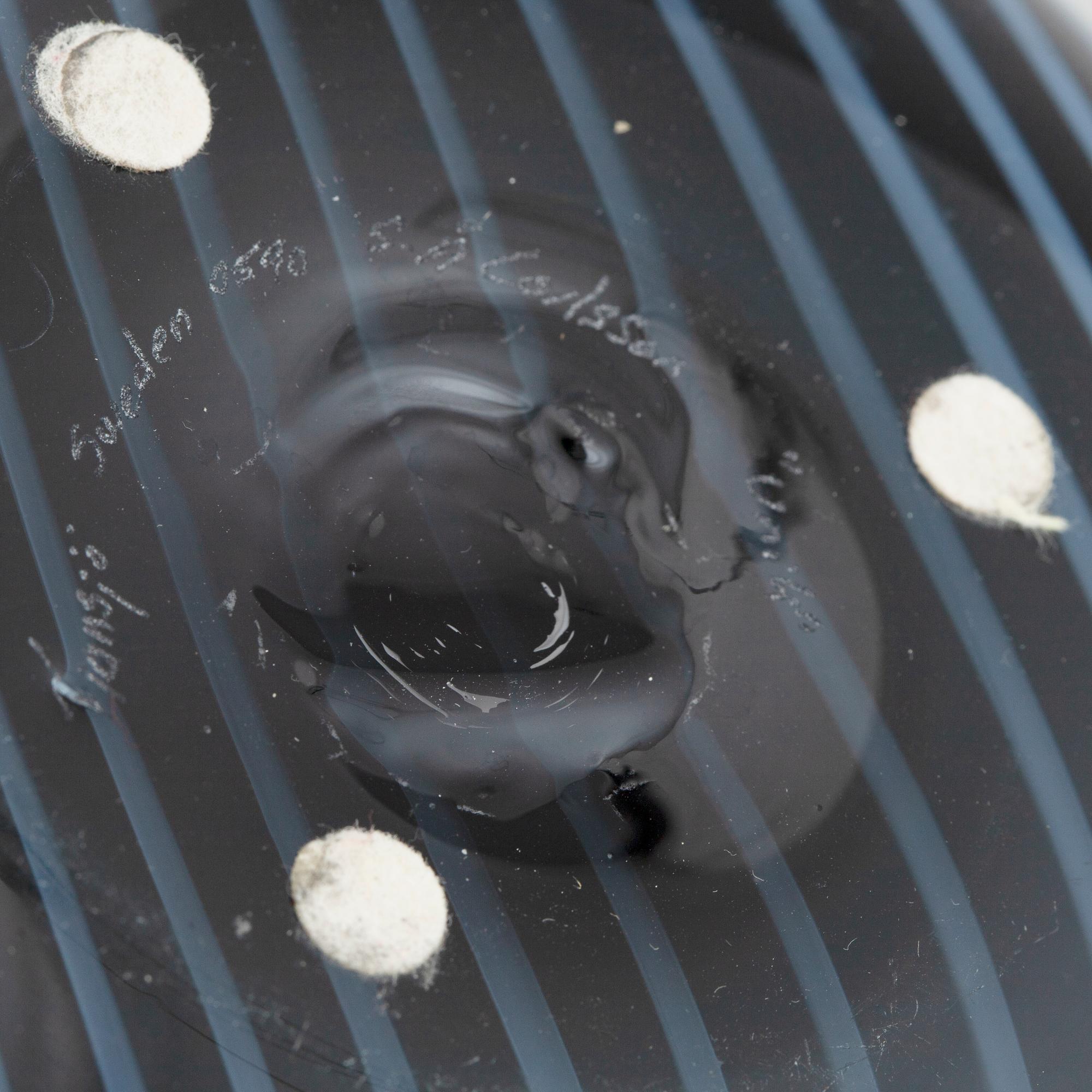 SVEN-ÅKE CARLSSON, an unique glass bowl, Transjö, signed.