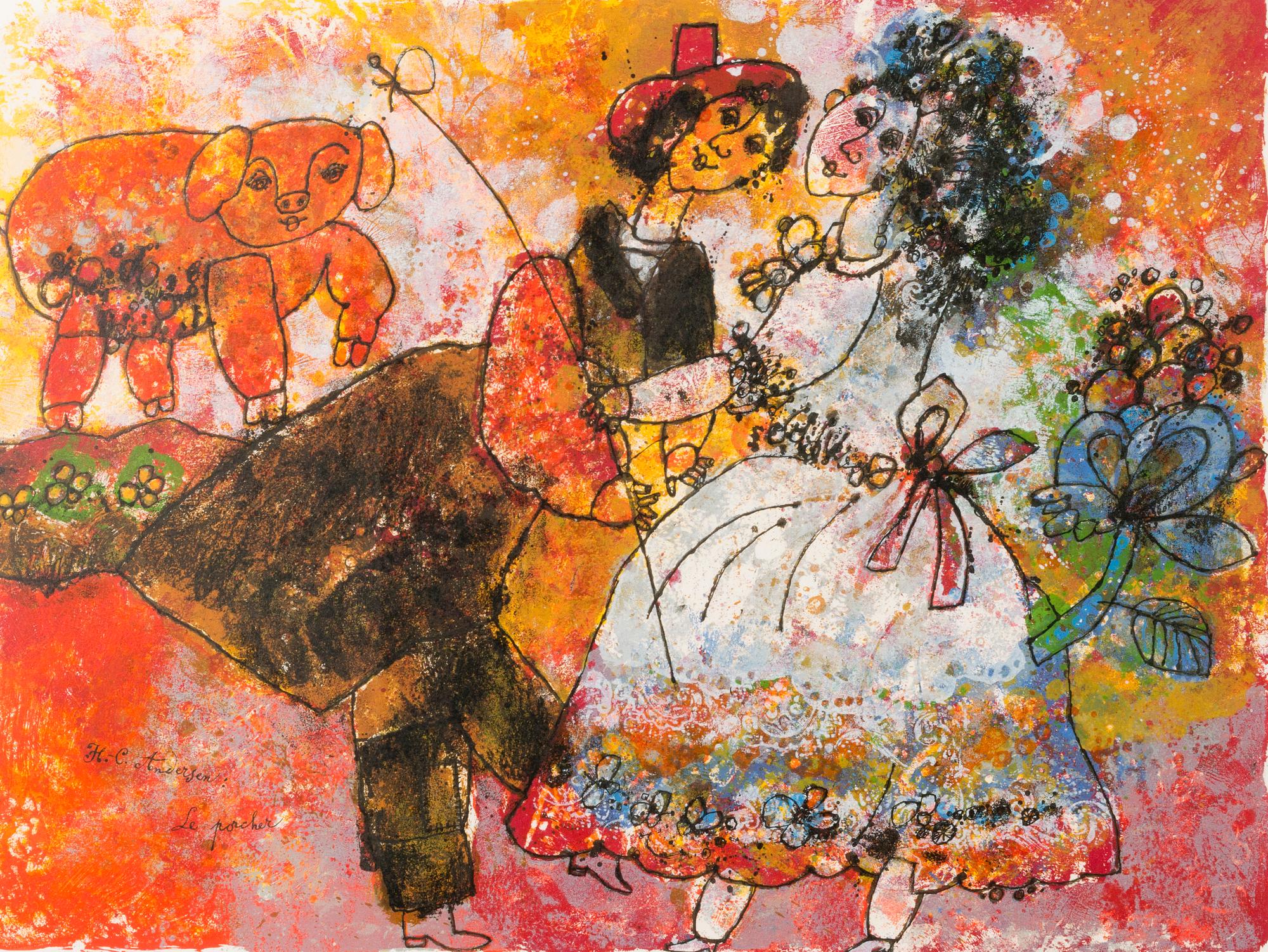 THEO TOBIASSE, litografi, signerad, numrerad 124/350.