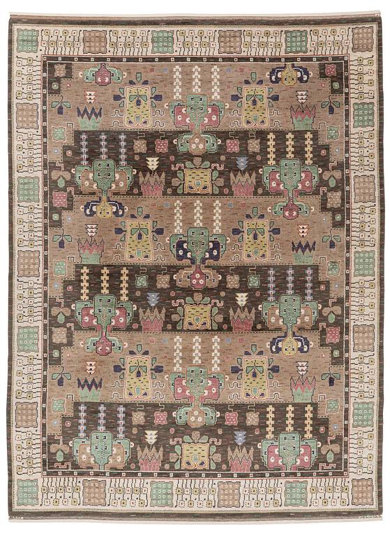 Märta Måås-Fjetterström, matta, "Örtagården", flossa, ca 352 x 256 cm, signerad AB MMF JBE 1952.