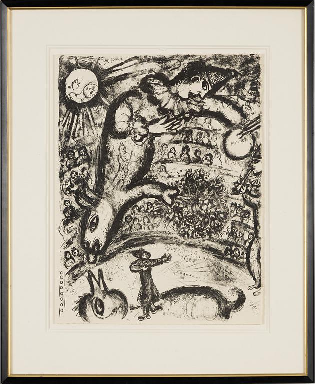 Marc Chagall, lithograph, 1967.