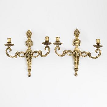 Appliquer, ett par, Louis XVI-stil, 1900-talets mitt.