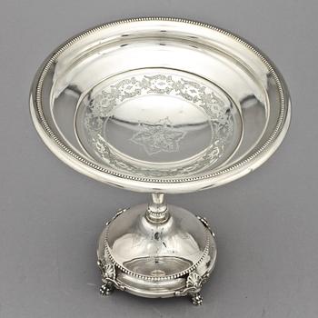 UPPSATSSKÅL, silver, Lars Larson & Co, Stockholm, 1877.