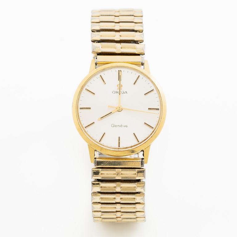 Omega, Genève, wristwatch, 33 mm.