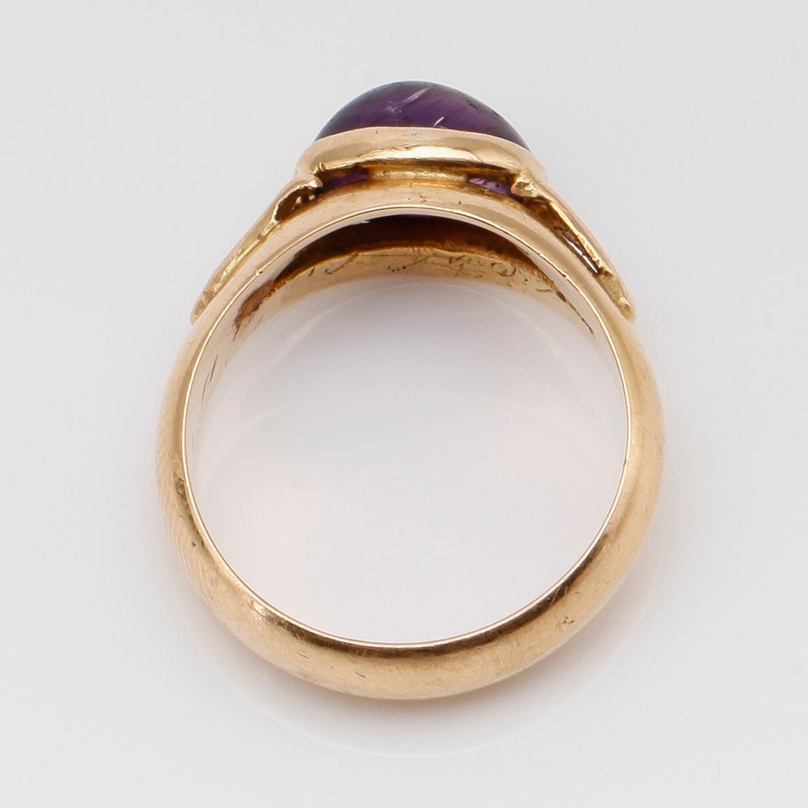 RING, 18K guld, svenska stämplar, 1956. Total vikt ca 5 g.