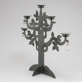 BERTIL VALLIEN, kandelaber, "Livets träd", Boda Smide.