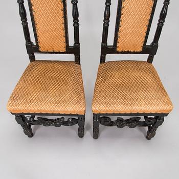 A pair of Baroque style chairs, second half of the 19th century.