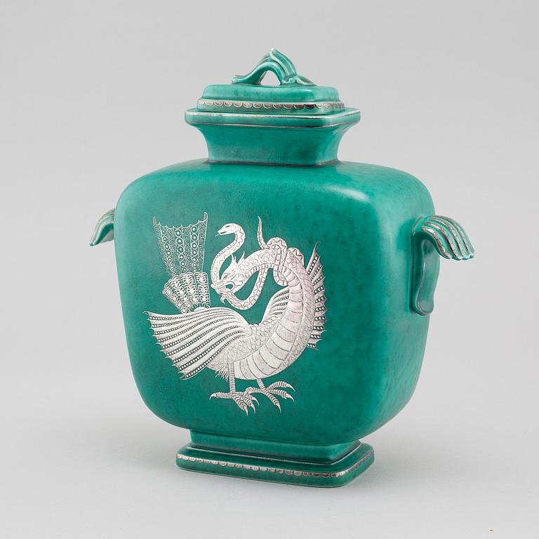An "Argenta" urn by Wilhelm Kåge for Gustavsberg from the second quarter of the 20th century.