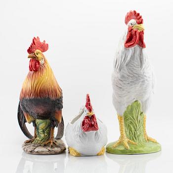 Figurines, 3 pcs, 20th century.