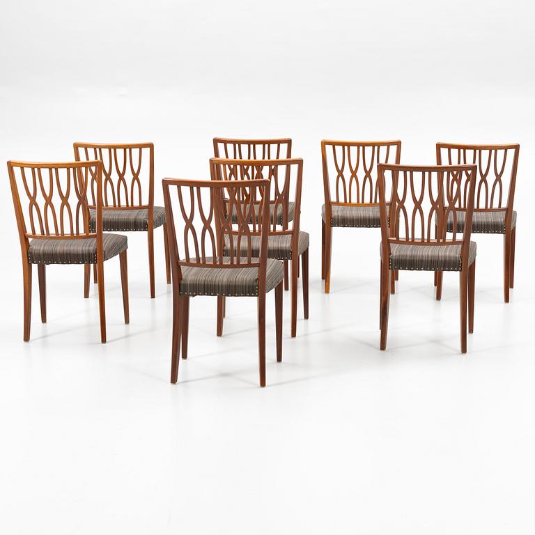 Chairs, 8 pcs, mid-20th century.