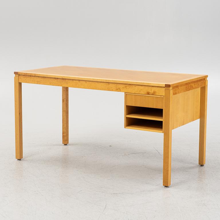 Carl Malmsten, a birch desk, second half of the 20th century.