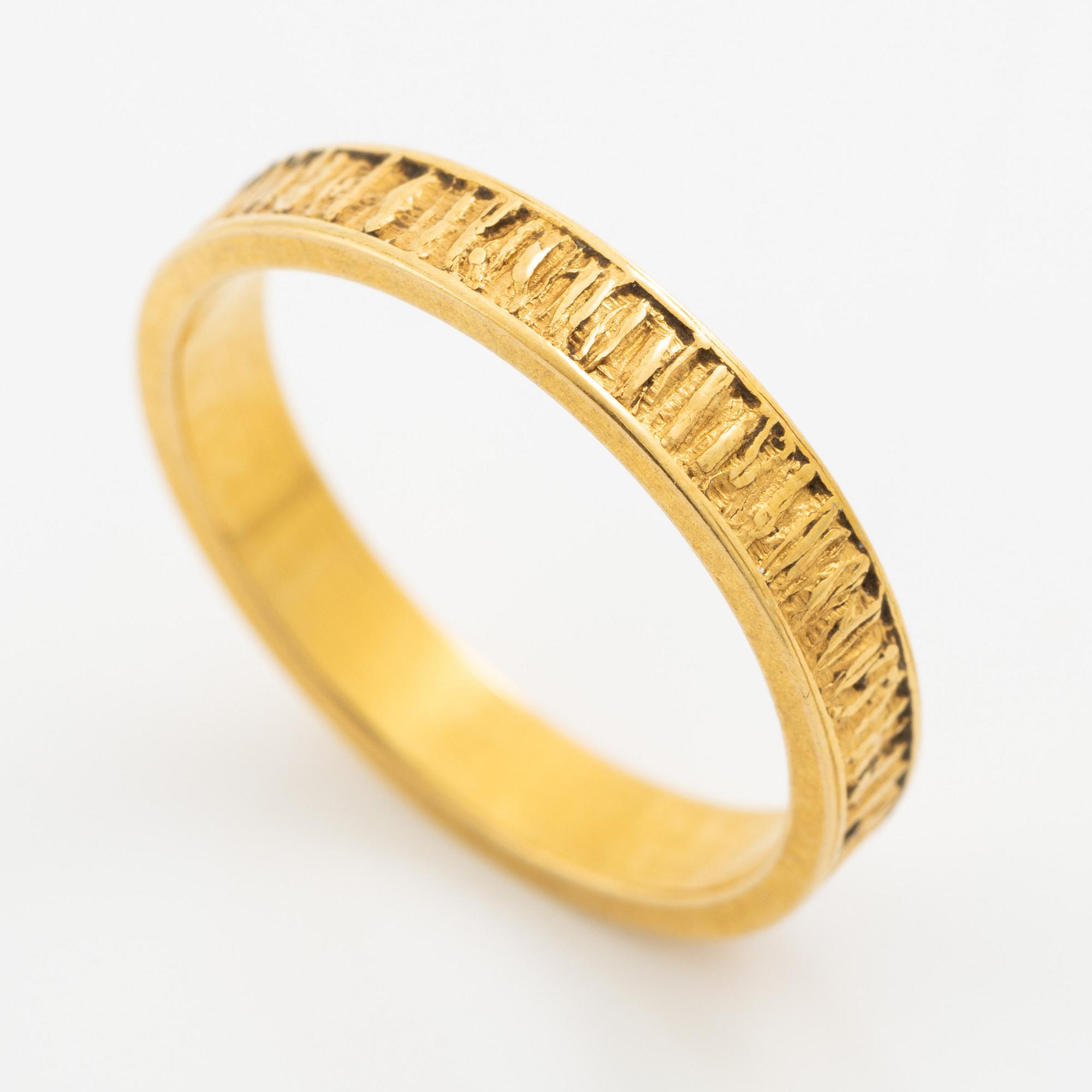 Lapponia, ring, 18K guld, Finland 1977.