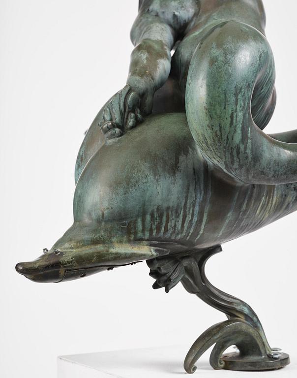 Carl Milles, "Solglitter" / "Najad på delfin" (Sunglitter / Naiad and dolphin).