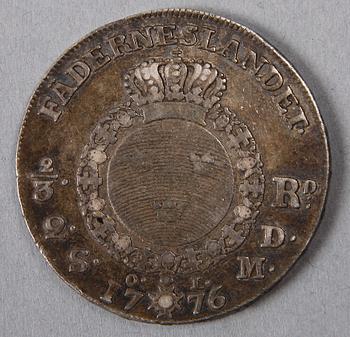 PARTI MYNT, 17 st, silver, mest Sverige, 1776 resp 1875-1966.
