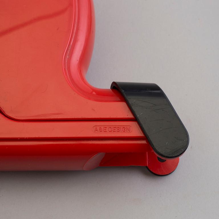 A&E design, Two plastic 'Turnomatic' queue-ticket dispensers, 1970's.