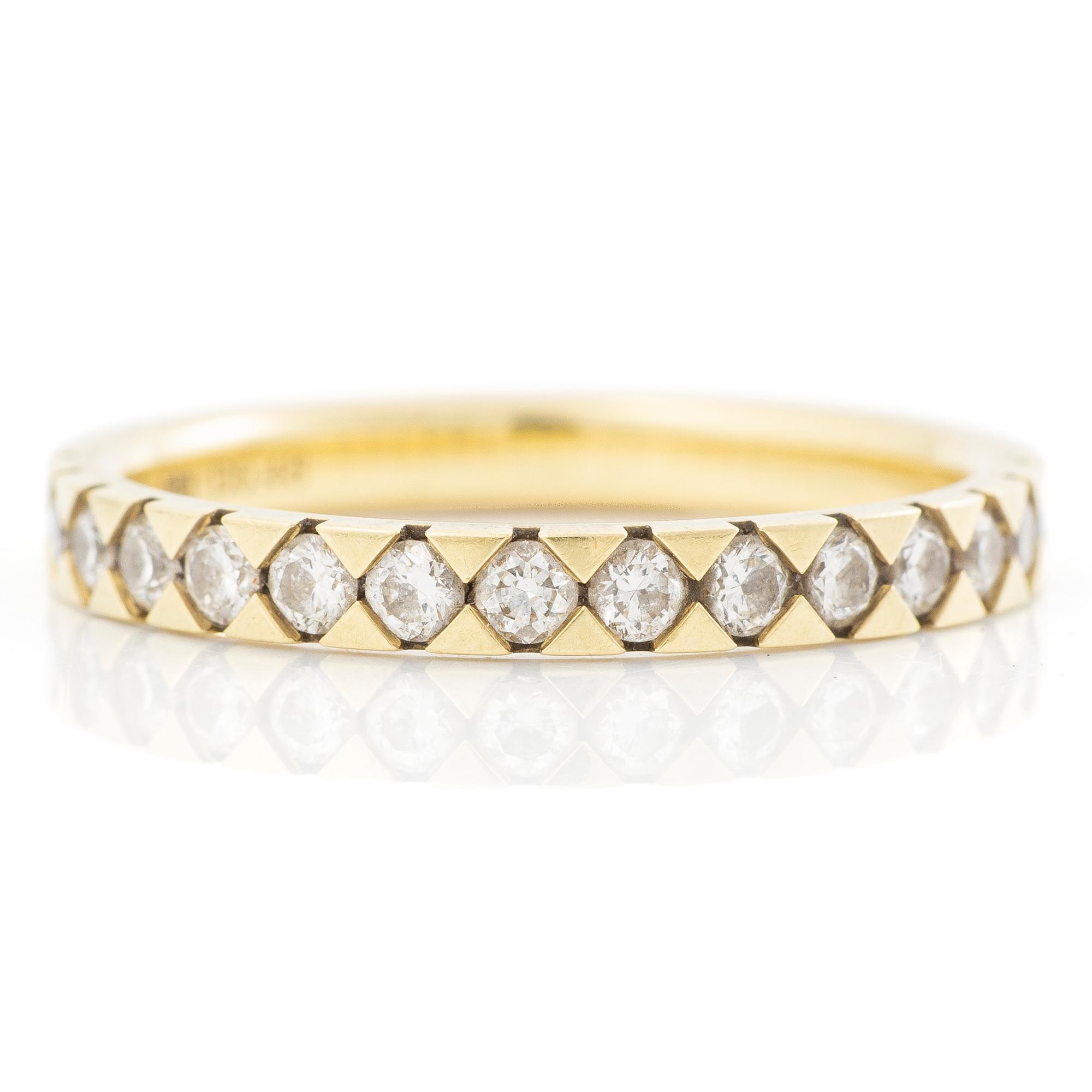 Ring, 18K gold with brilliant-cut diamonds.