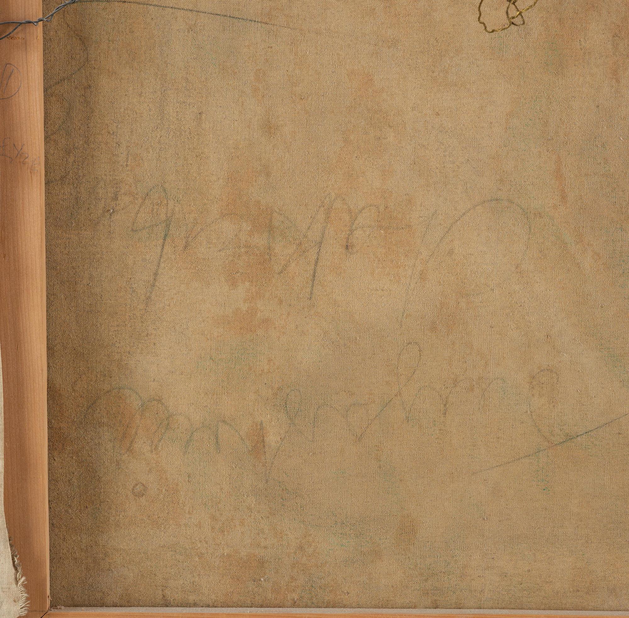 Jayashree Chakravarty, "Affection", signed and dated 1987 verso.