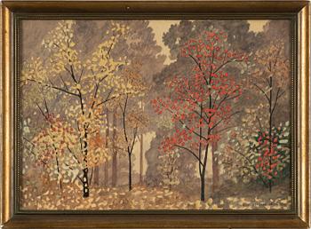 Oskar Bergman, Autumn Forest.