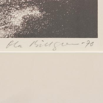 OLA BILLGREN, litografi, sign o dat -70, numr 64/90.