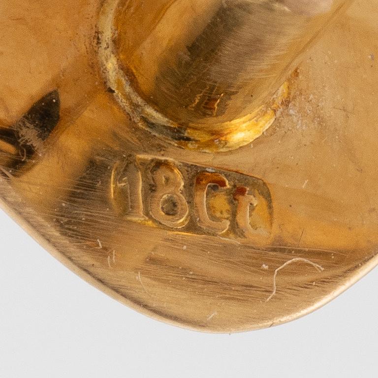 Skjortknappar, 18K guld med monogram.