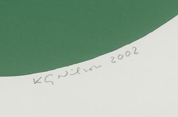 KG NILSON, färglitografi, signerad och numrerad 5/250, daterad 2002.