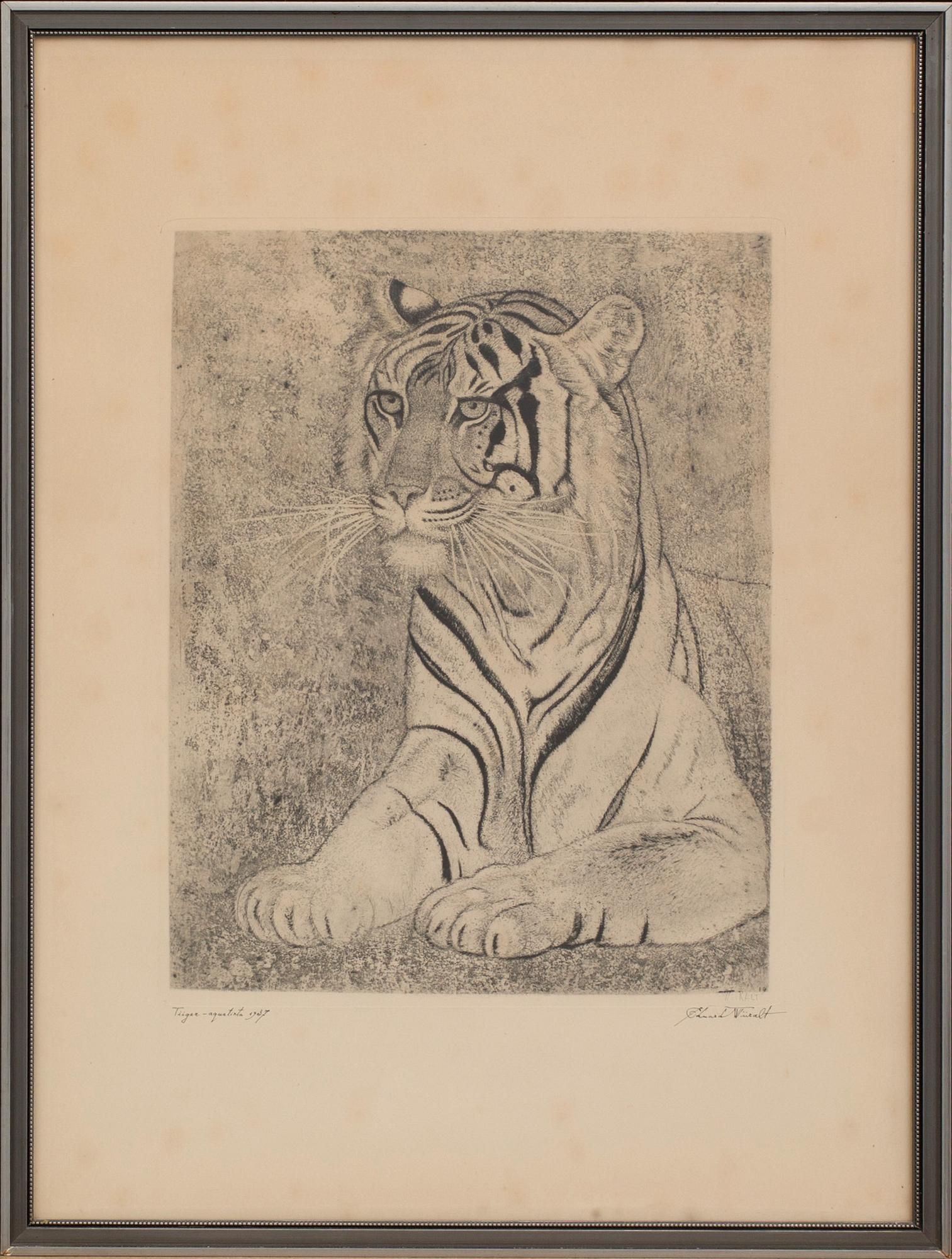 EDUARD WIIRALT, aquatint, signed and dated 1937.