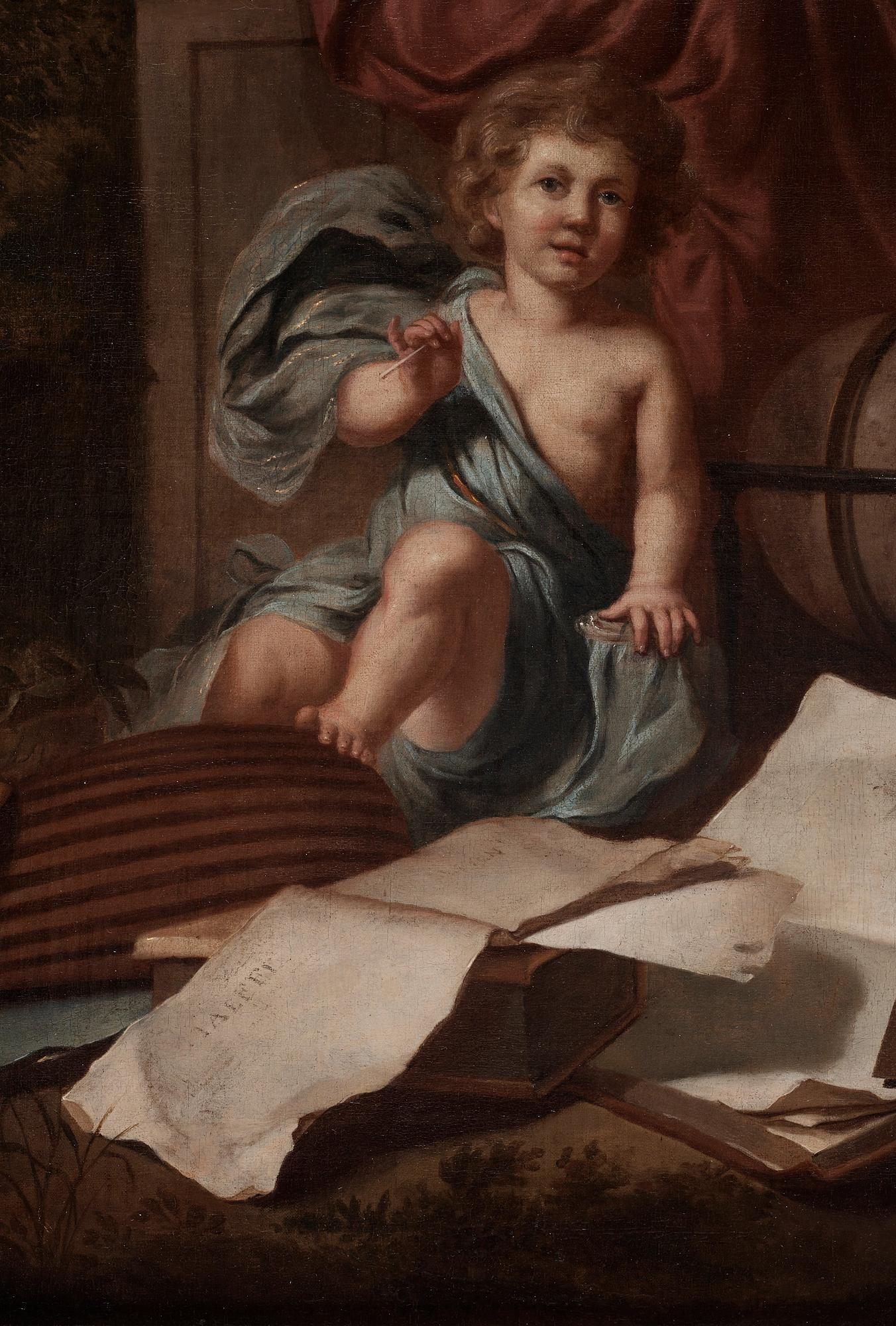 Nicolaes Maes Tillskriven, Allegori över konsterna.