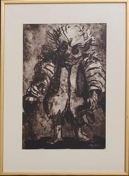 Peter Dahl, färglitografi signerad.