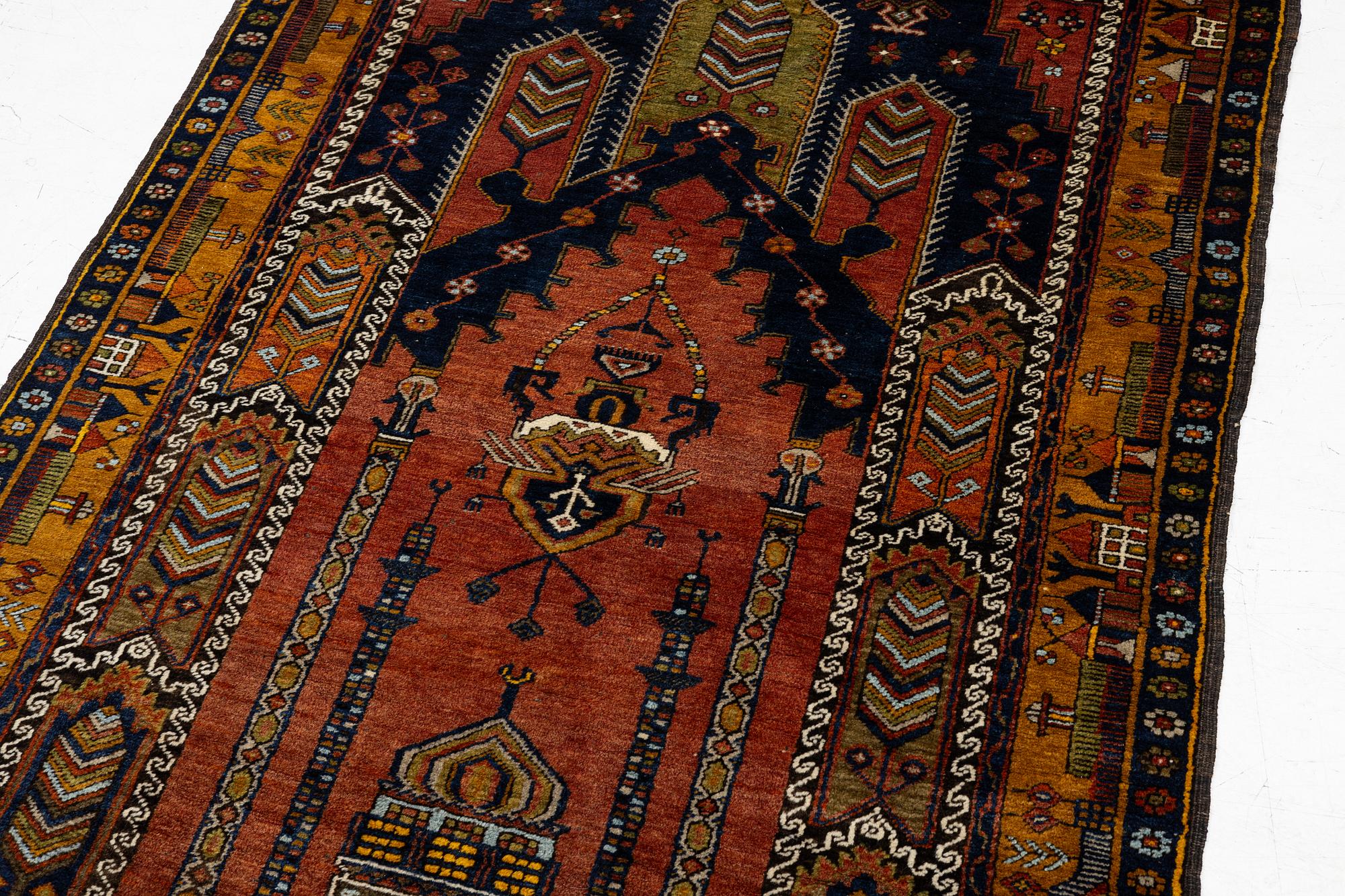 Matta, semiantik Yahyali, Kayseri området, ca  208 x 115 cm.